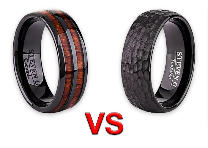 Ceramic Rings vs Tungsten Carbide Rings - Which Is Better? - Steven G Designs