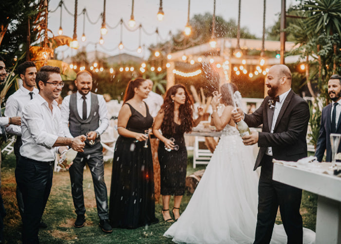 Save money on your wedding by having a budget and sticking to it.