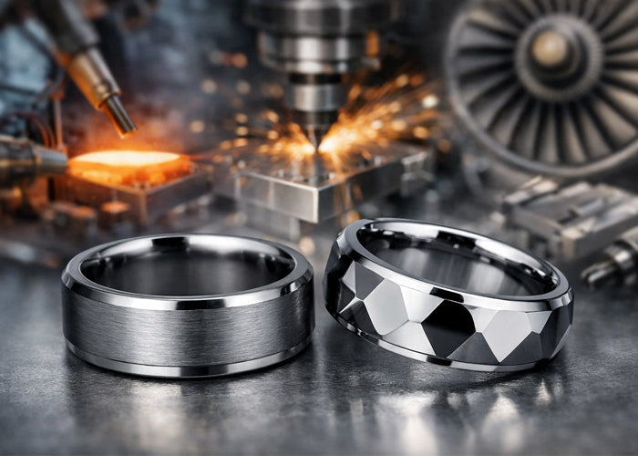Tungsten is used in many industries throughout the world, including in the making of rings