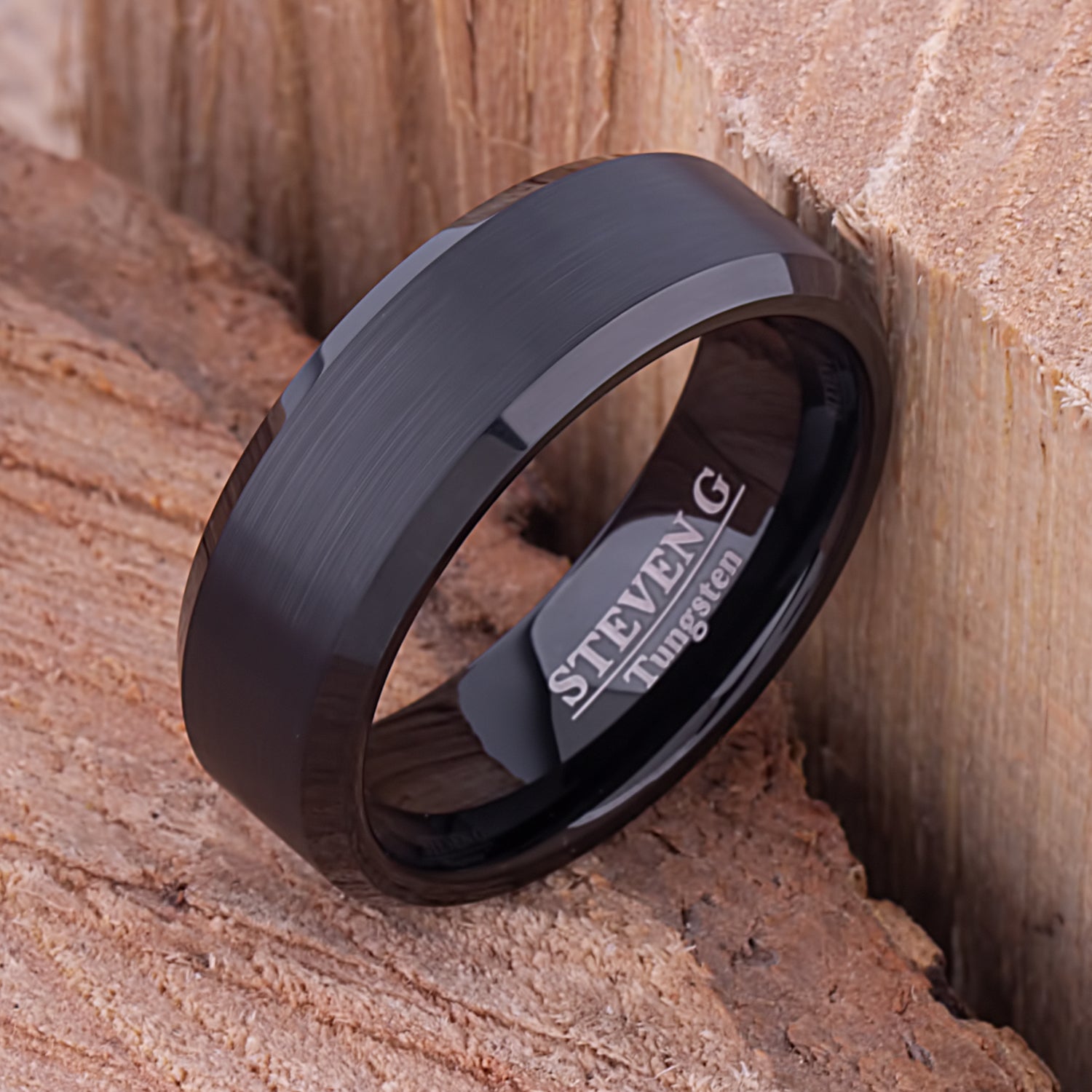 Black Tungsten Rings