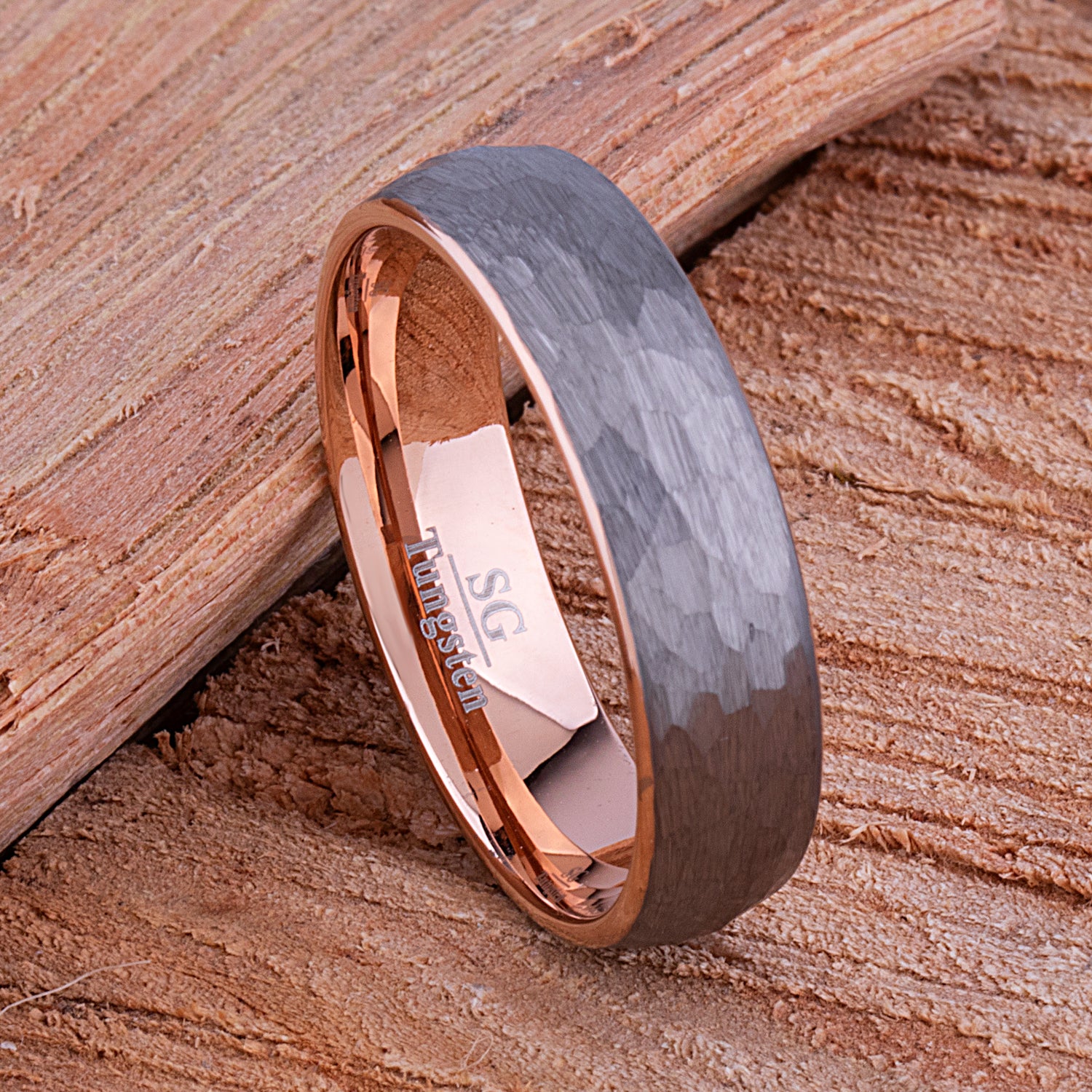 Rose Gold Tungsten Rings