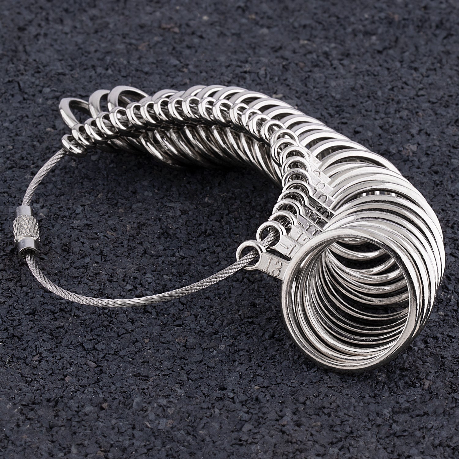 Metal Finger Ring Sizer