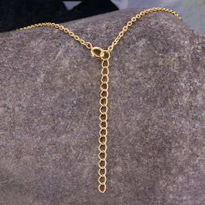 Sterling Silver Yellow Heart with Cubic Zirconia Pendant Necklace - 16"+2" Extension - NTHZ005YG