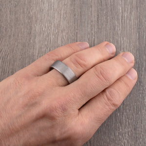 Men's Tungsten Wedding Ring - 8mm Width - TCR052