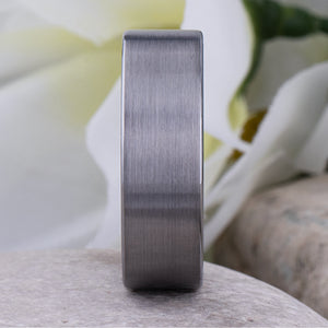 Men's Tungsten Wedding Ring - 8mm Width - TCR052