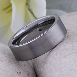 Men's Tungsten Wedding Ring - 8mm Width - TCR052