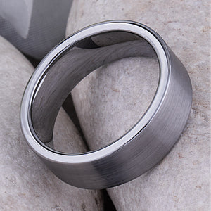 Men's Tungsten Wedding Ring - 8mm Width - TCR052
