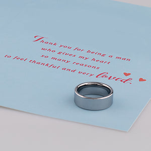 Tungsten Wedding Ring - 9mm Width - TCR055