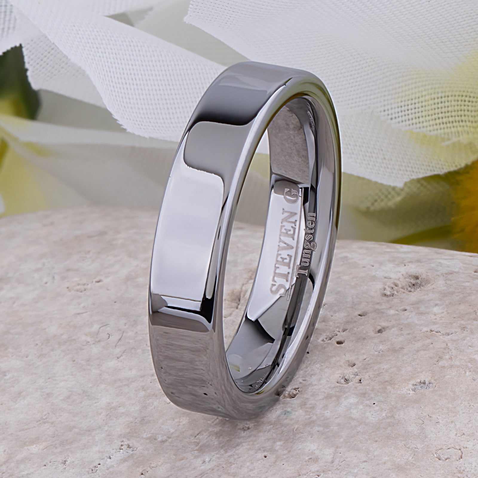 Tungsten Wedding Ring 5mm - TCR064 traditional men’s wedding or engagement band or promise ring for boyfriend