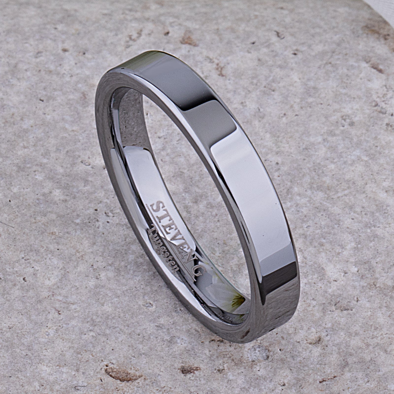 Men's or Women's Tungsten Ring - 4mm Width
