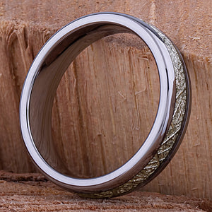 Tungsten Ring with Man-Made Meteorite - 6mm Width - TCR135