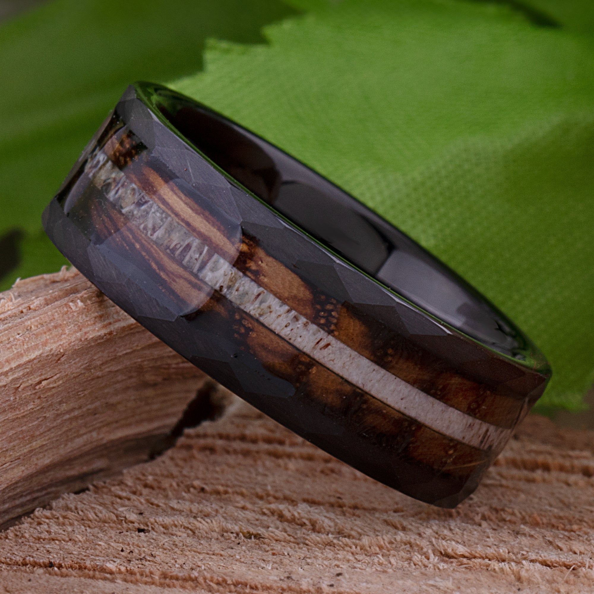 Tungsten Whiskey Barrel Wood and Antler Ring Man Wedding Band, Whisky newest Barrel Ring, Whisky Barrel Band