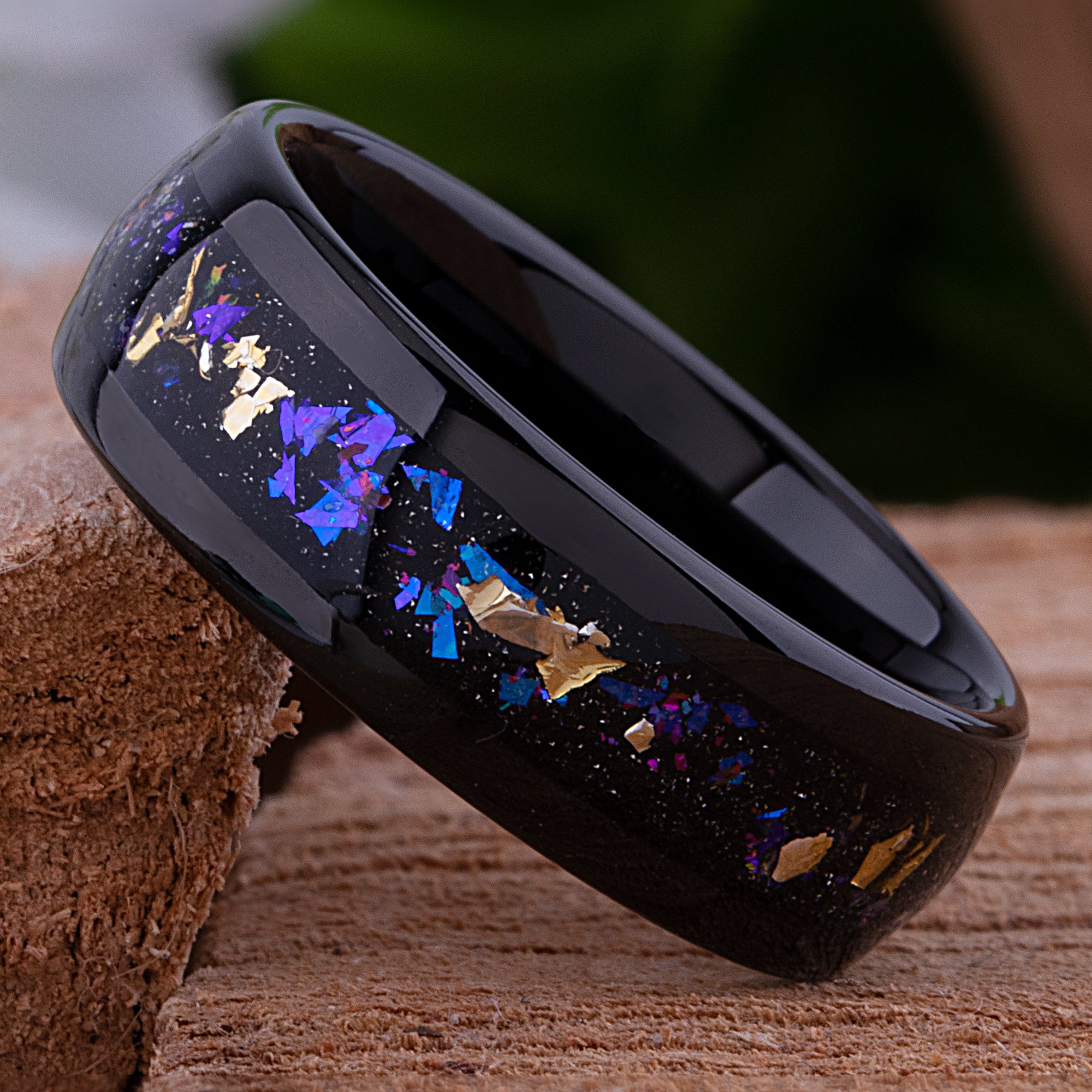 Blue Opal Ring, Black Tungsten Ring, Black Wedding retailer Ring, Tungsten Ring, Tungsten Band, 8mm Ring, Anniversary Ring, Promise Ring