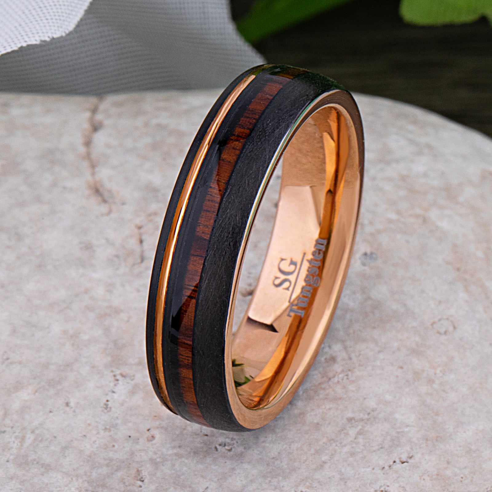 Mens wedding rings wood inlay 60 photos - Astyledwedding.com