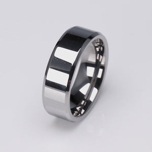 Men's Tungsten Wedding Ring - 8mm Width - TCR035