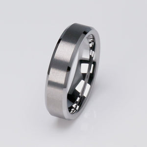 Men's Tungsten Wedding Ring - 6mm Width - TCR005