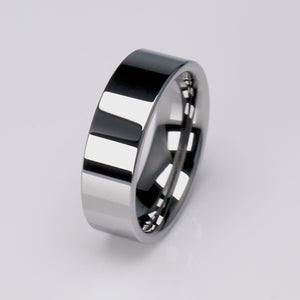 Traditional Tungsten Wedding Ring - 8mm Width - TCR038