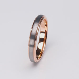 Rose Gold Tungsten Ring Unisex - 4mm Width - TCR151