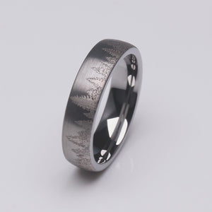 Forest Pine Trees Tungsten Band - 6mm Width - TCR170