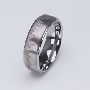 Forest Tree Tungsten Ring - 8mm Width - TCR165