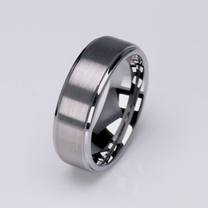 Men's Tungsten Wedding Ring - 8mm Width - TCR068