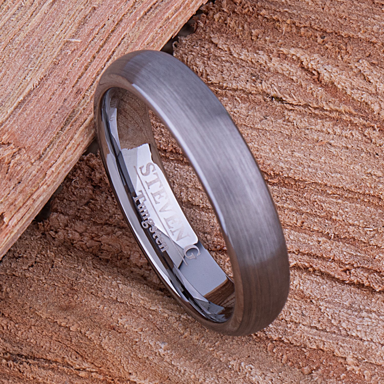  Tungsten Unisex Wedding Ring 5mm - TCR066 traditional men’s engagement or wedding ring or promise band for him